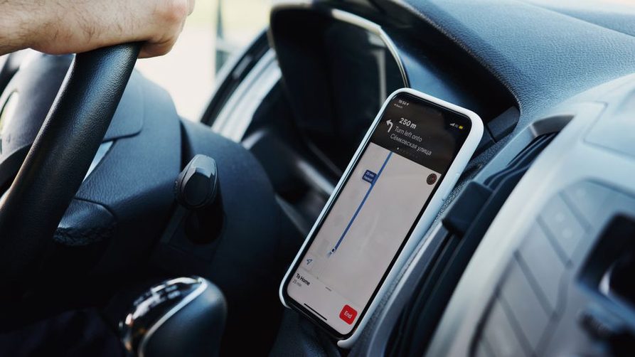 Enregistrement d’un parking comme favori sur le GPS