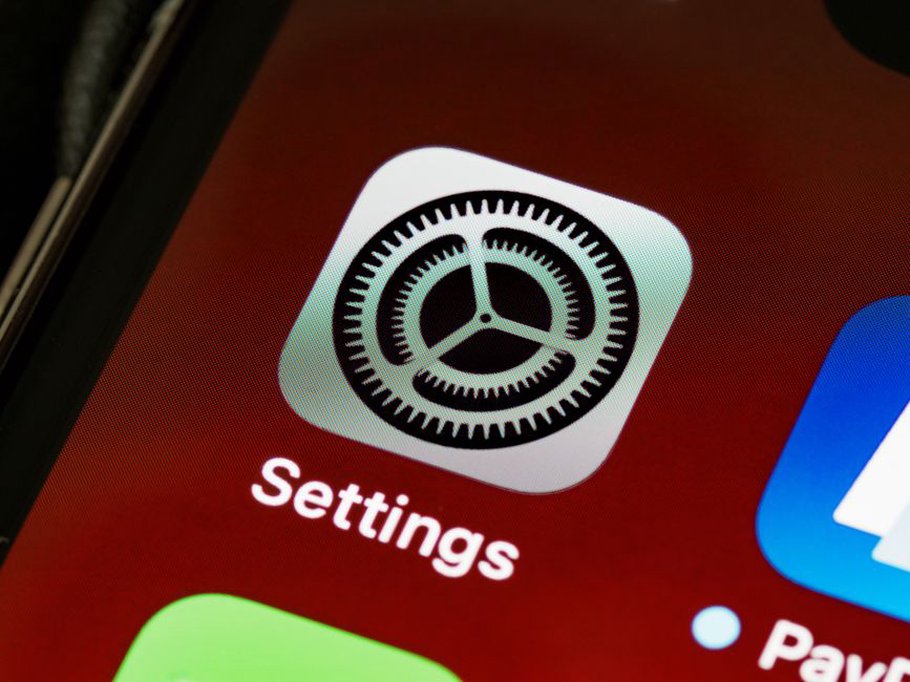 Menu de réglages affiché sur un GPS portable